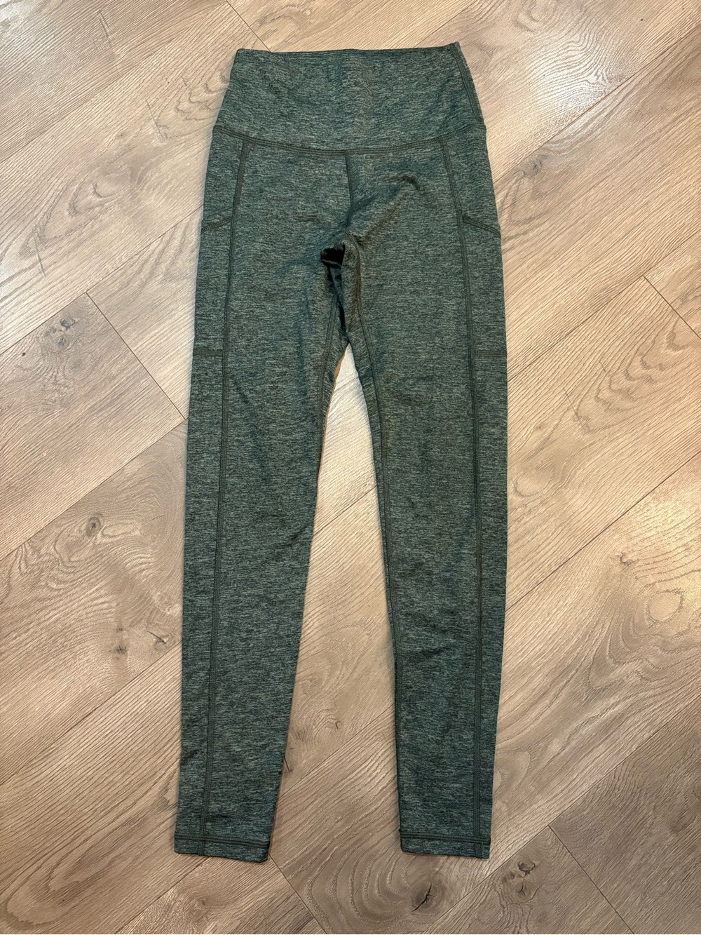 aerie Heathered Dark Olive High-Waist Leggings